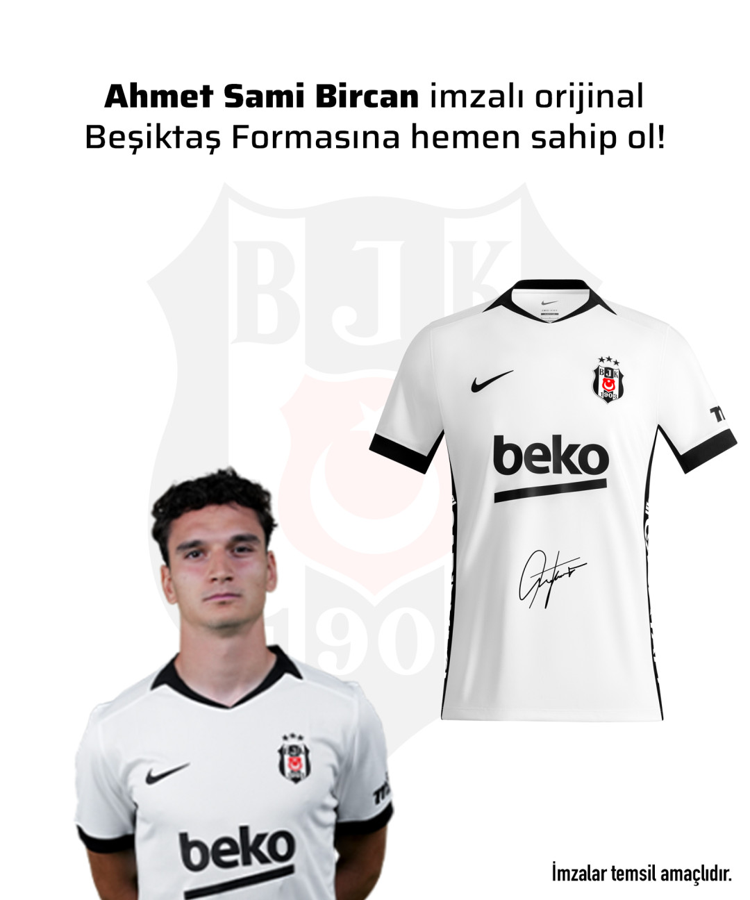Ahmet Sami Bircan Islak İmzalı Forması 26-27 Sezon Ahmet Sami Bircan Islak İmzalı Forması 26-27 Sezon
