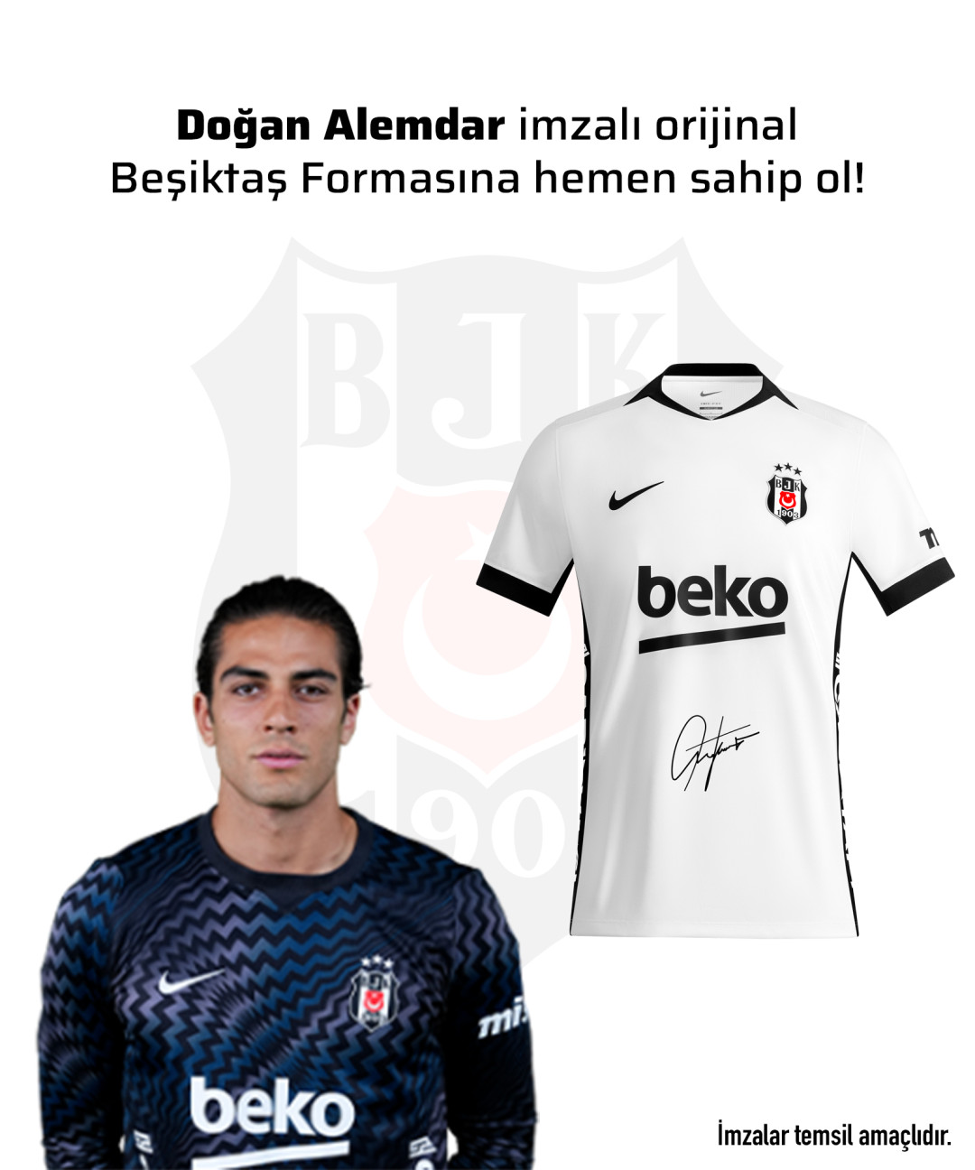 Doğan Alemdar Islak İmzalı Forması 26-27 Sezon