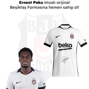 Ernest Poku Islak İmzalı Forması 26-27 Sezon