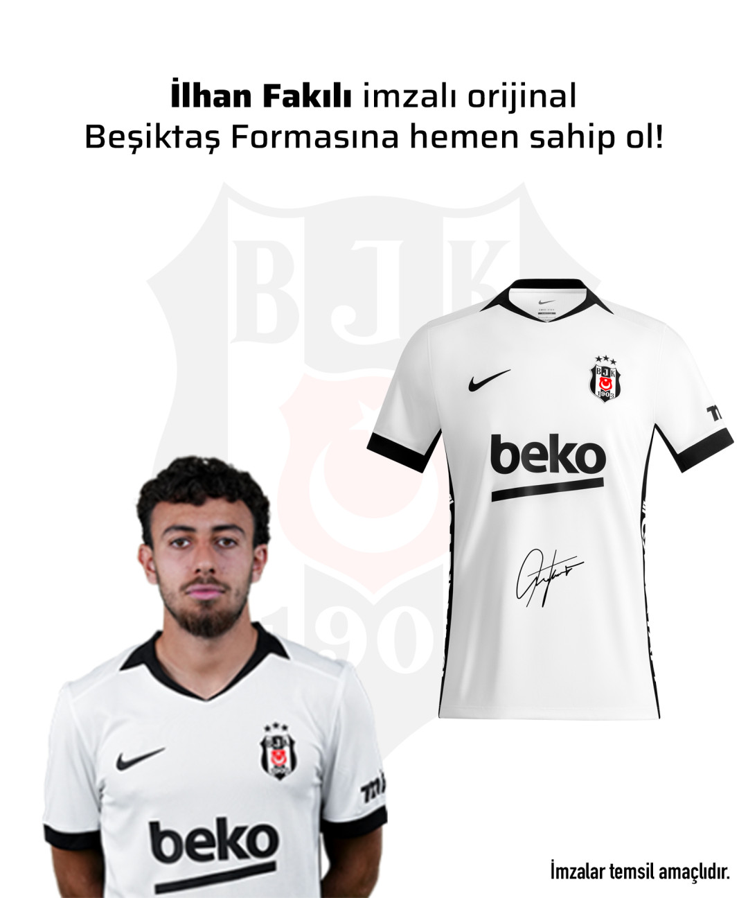 İlhan Fakılı Islak İmzalı Forması 26-27 Sezon