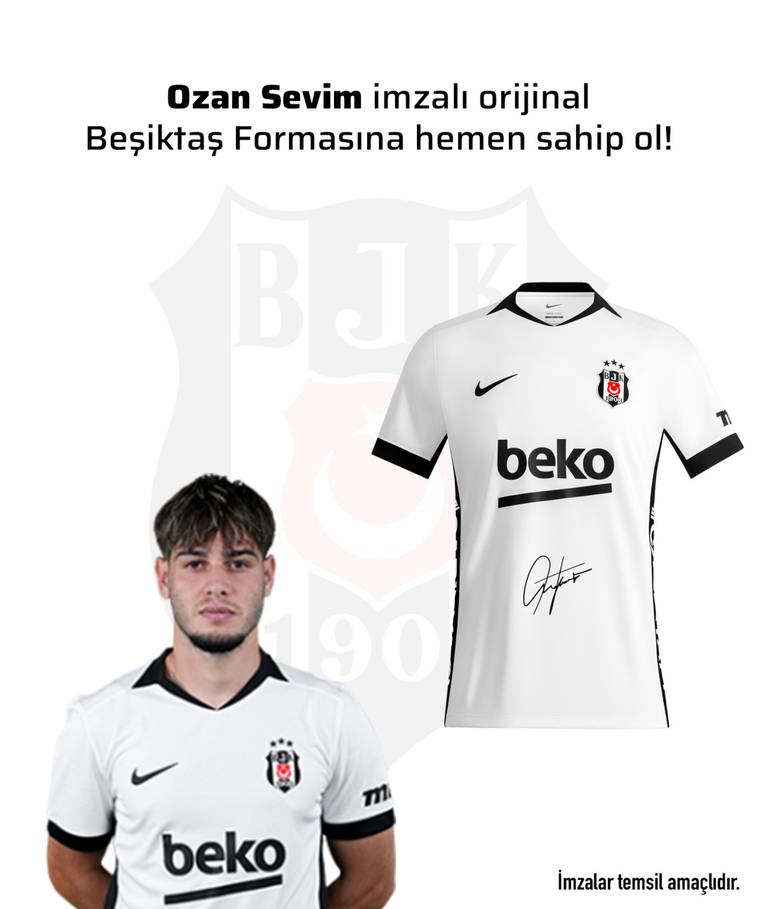 Ozan Sevim Islak İmzalı Forması 26-27 Sezon