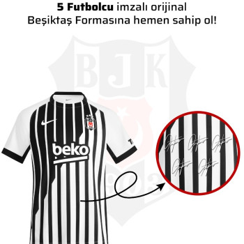 5 Futbolcu İmzalı Beşiktaş Forması 26-27 Sezon
