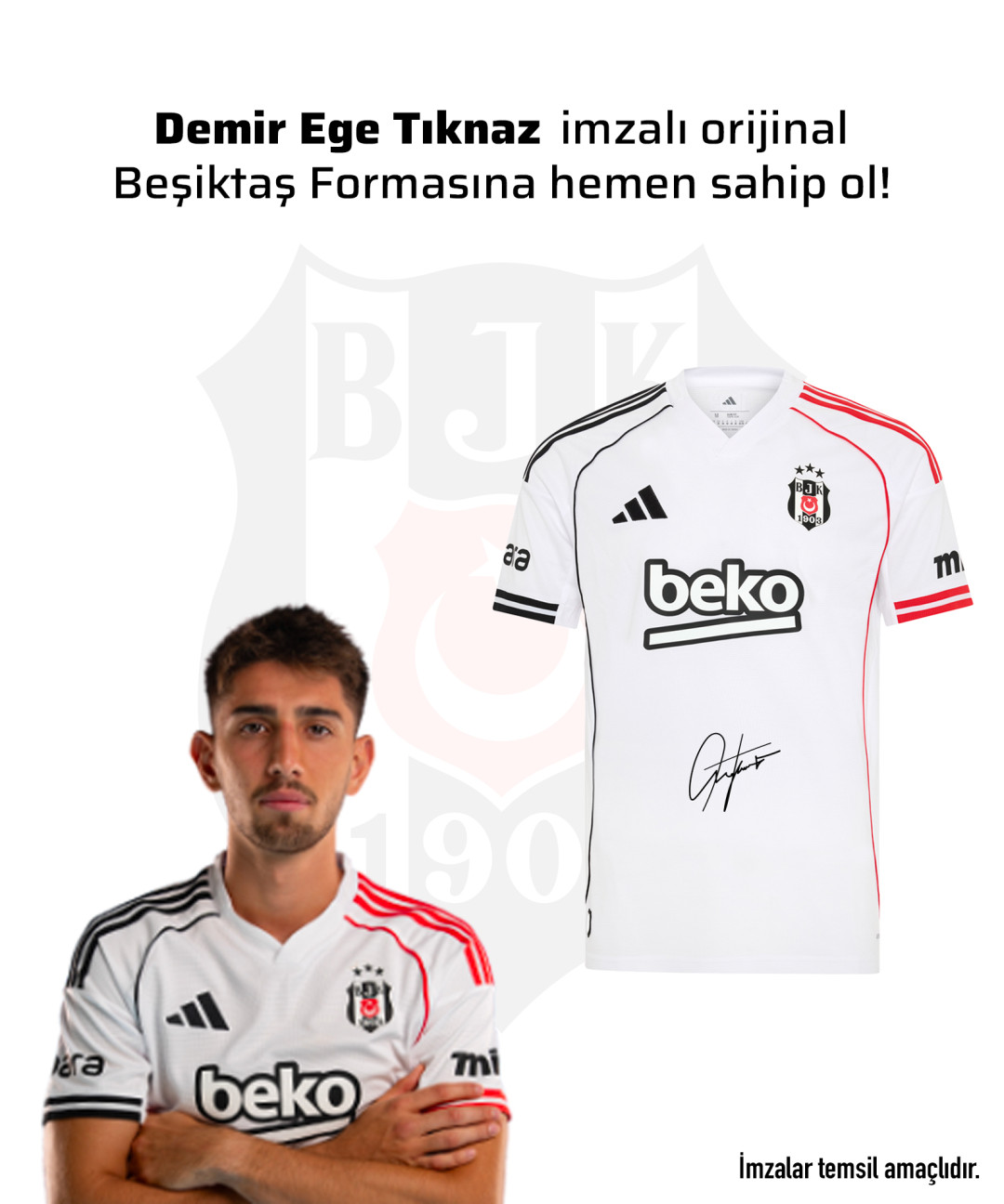 Demir Ege Tıknaz Islak İmzalı Forması 25-26 Sezon Demir Ege Tıknaz Islak İmzalı Forması 25-26 Sezon
