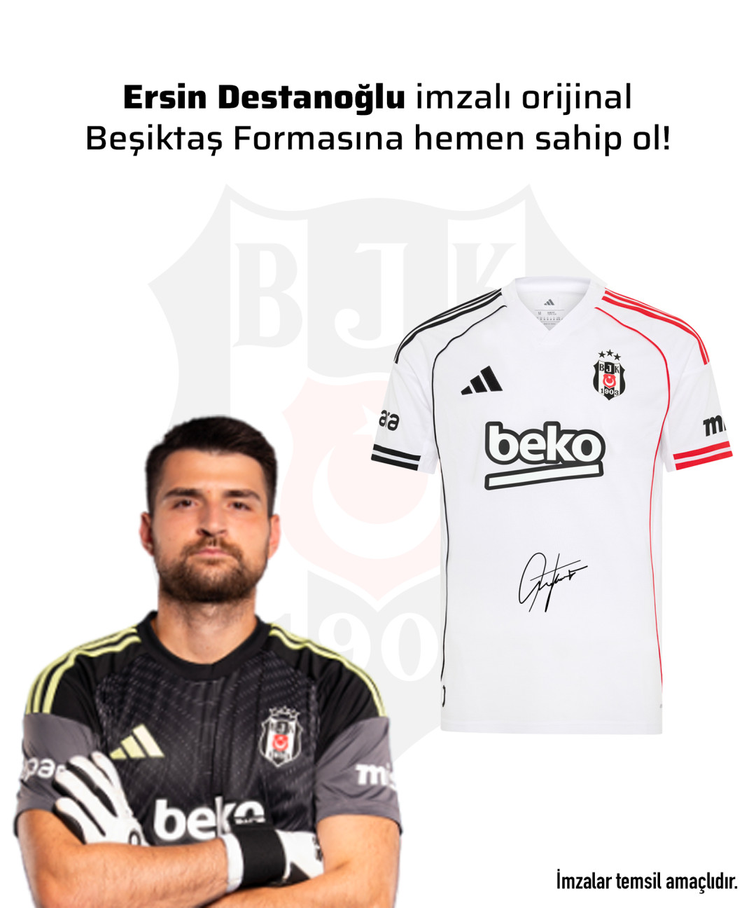Ersin Destanoğlu Islak İmzalı Forması 25-26 Sezon Ersin Destanoğlu Islak İmzalı Forması 25-26 Sezon