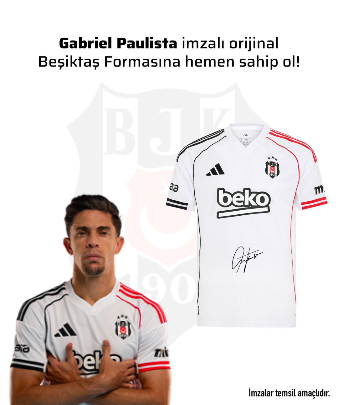 Gabriel Paulista Islak İmzalı Forması 25-26 Sezon Gabriel Paulista Islak İmzalı Forması 25-26 Sezon