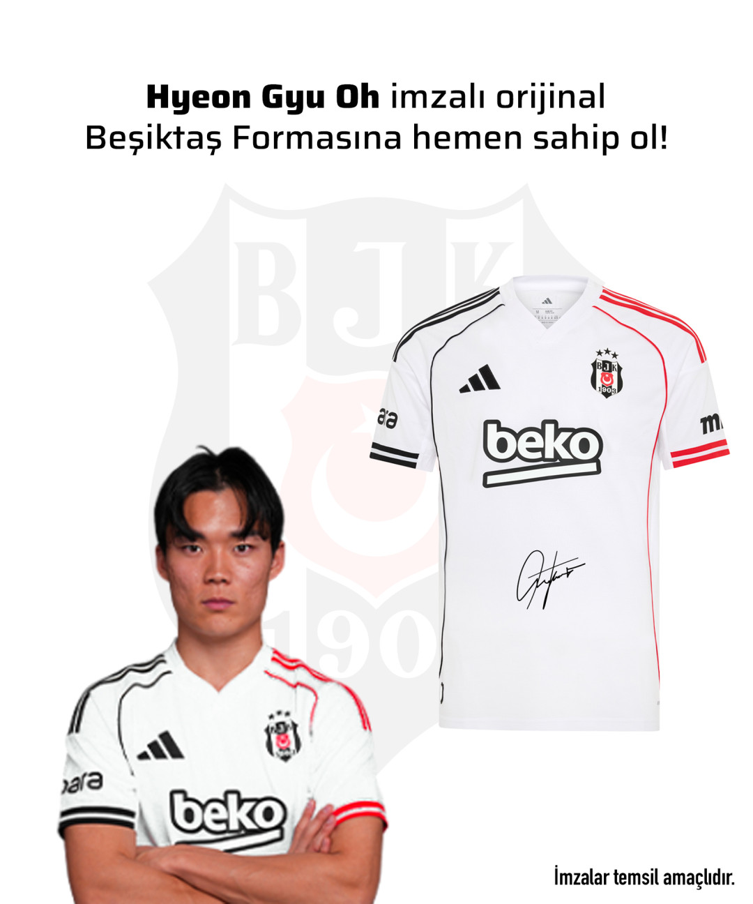 Hteon Gyu Oh Islak İmzalı Forması 25-26 Sezon