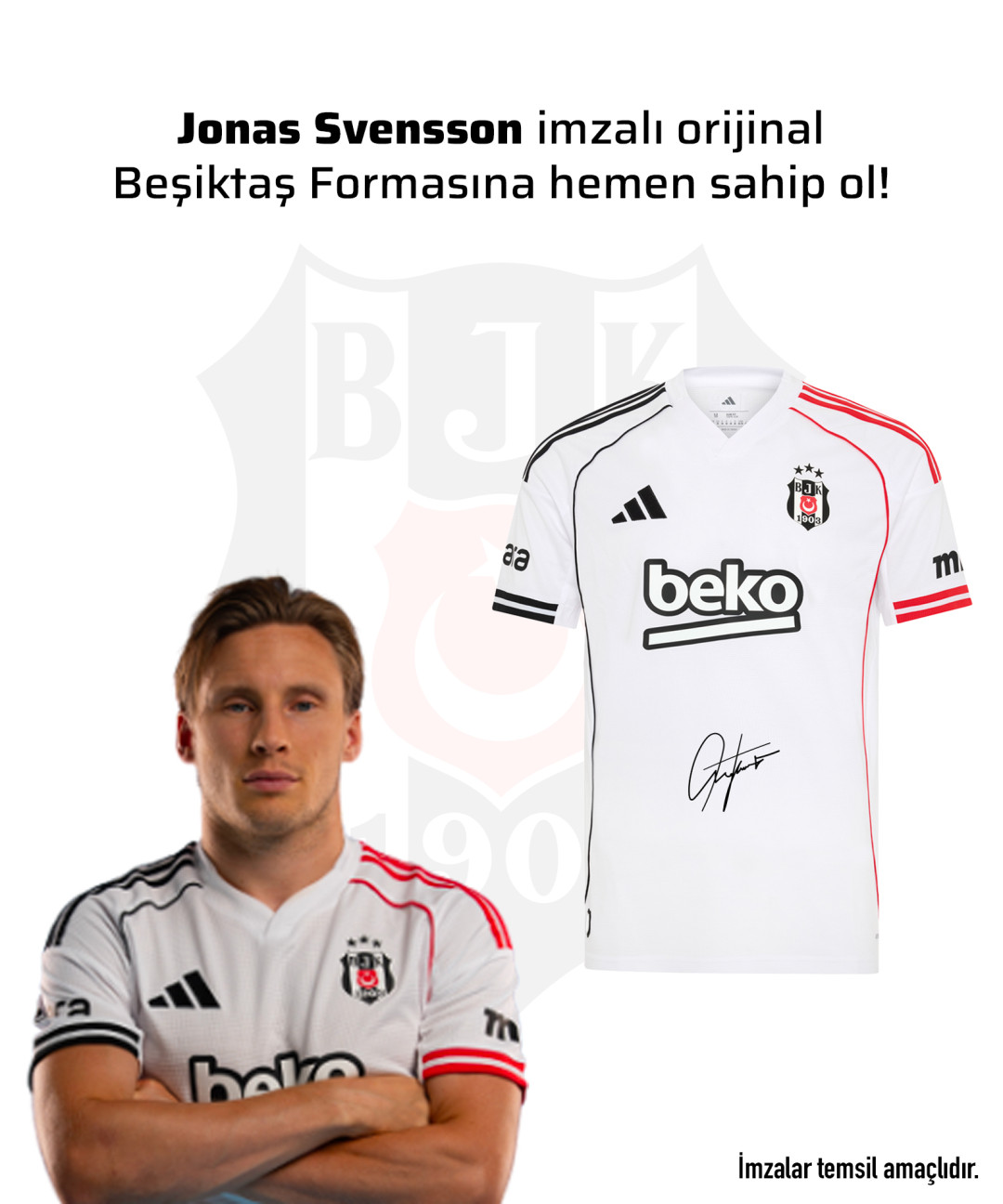 Jonas Svensson Islak İmzalı Forması 25-26 Sezon Jonas Svensson Islak İmzalı Forması 25-26 Sezon