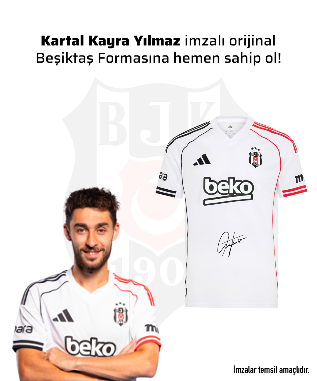 Kartal Kayra Yılmaz Islak İmzalı Forması 25-26 Sezon Kartal Kayra Yılmaz Islak İmzalı Forması 25-26 Sezon
