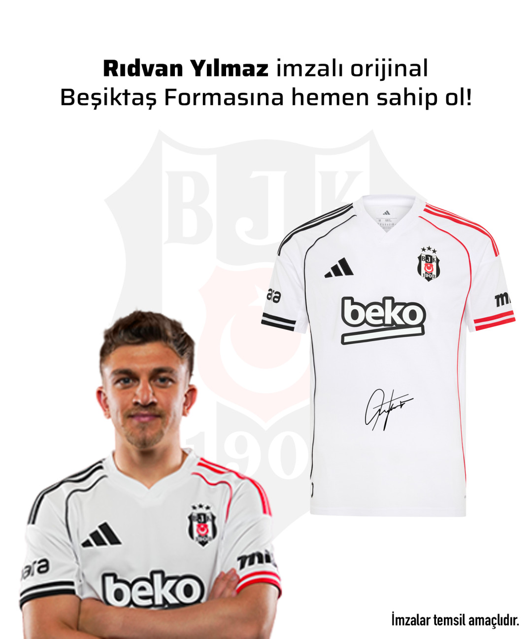 Rıdvan Yılmaz Islak İmzalı Forması 25-26 Sezon Rıdvan Yılmaz Islak İmzalı Forması 25-26 Sezon