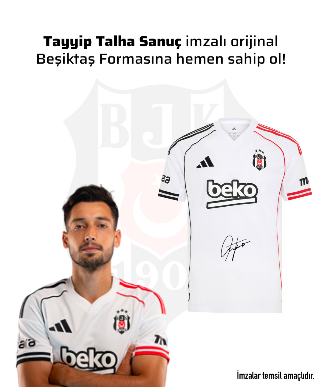 Tayyip Talha Sanuç Islak İmzalı Forması 25-26 Sezon Tayyip Talha Sanuç Islak İmzalı Forması 25-26 Sezon