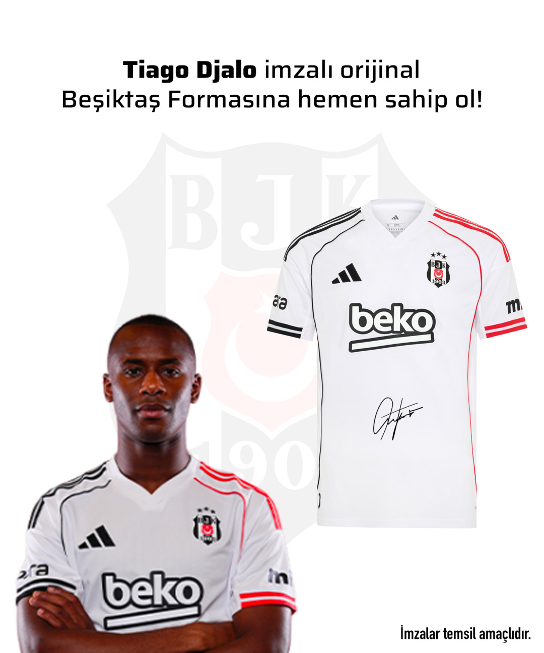 Tiago Djalo Islak İmzalı Forması 25-26 Sezon Tiago Djalo Islak İmzalı Forması 25-26 Sezon