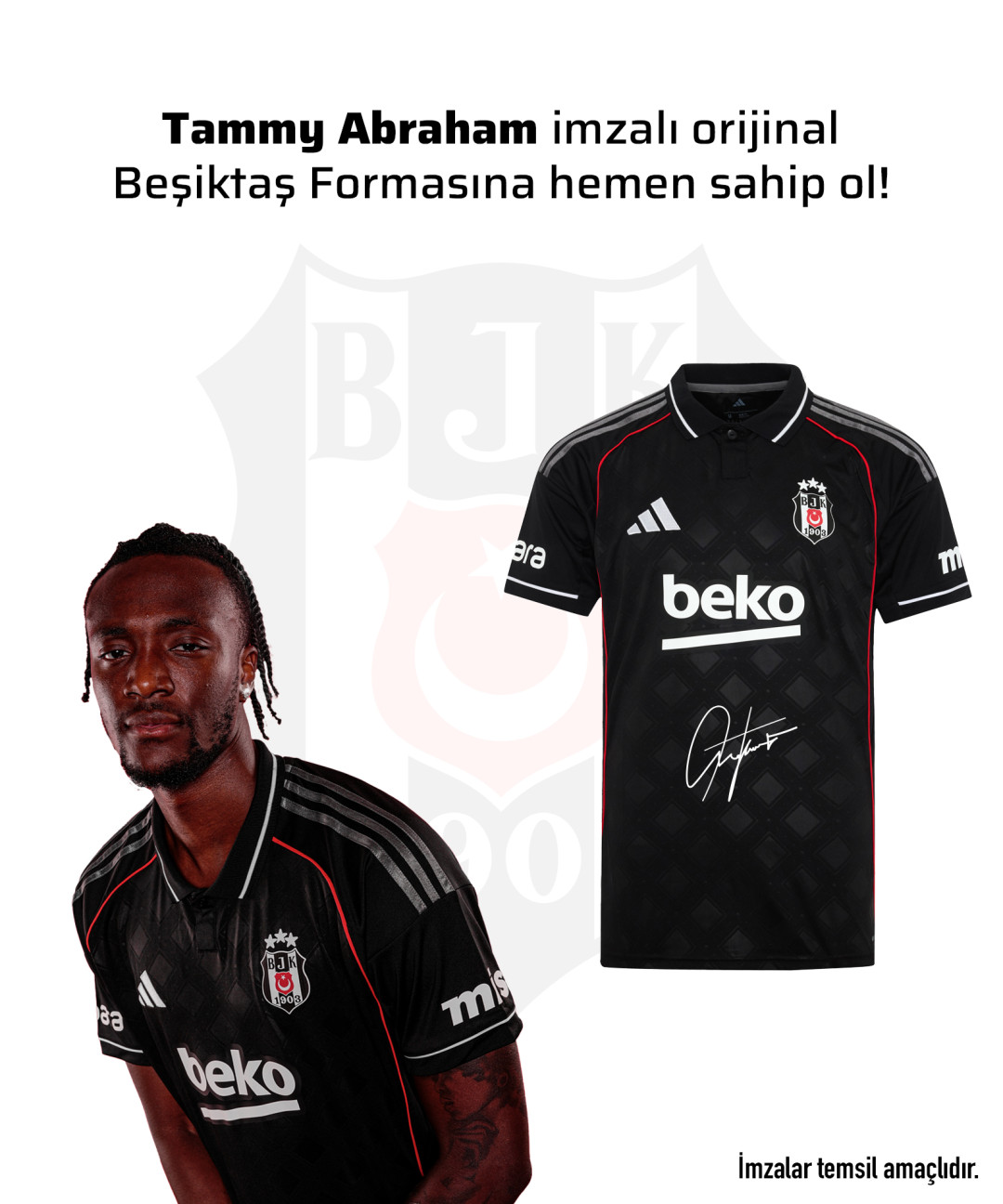 Tammy Abraham Islak İmzalı Forması