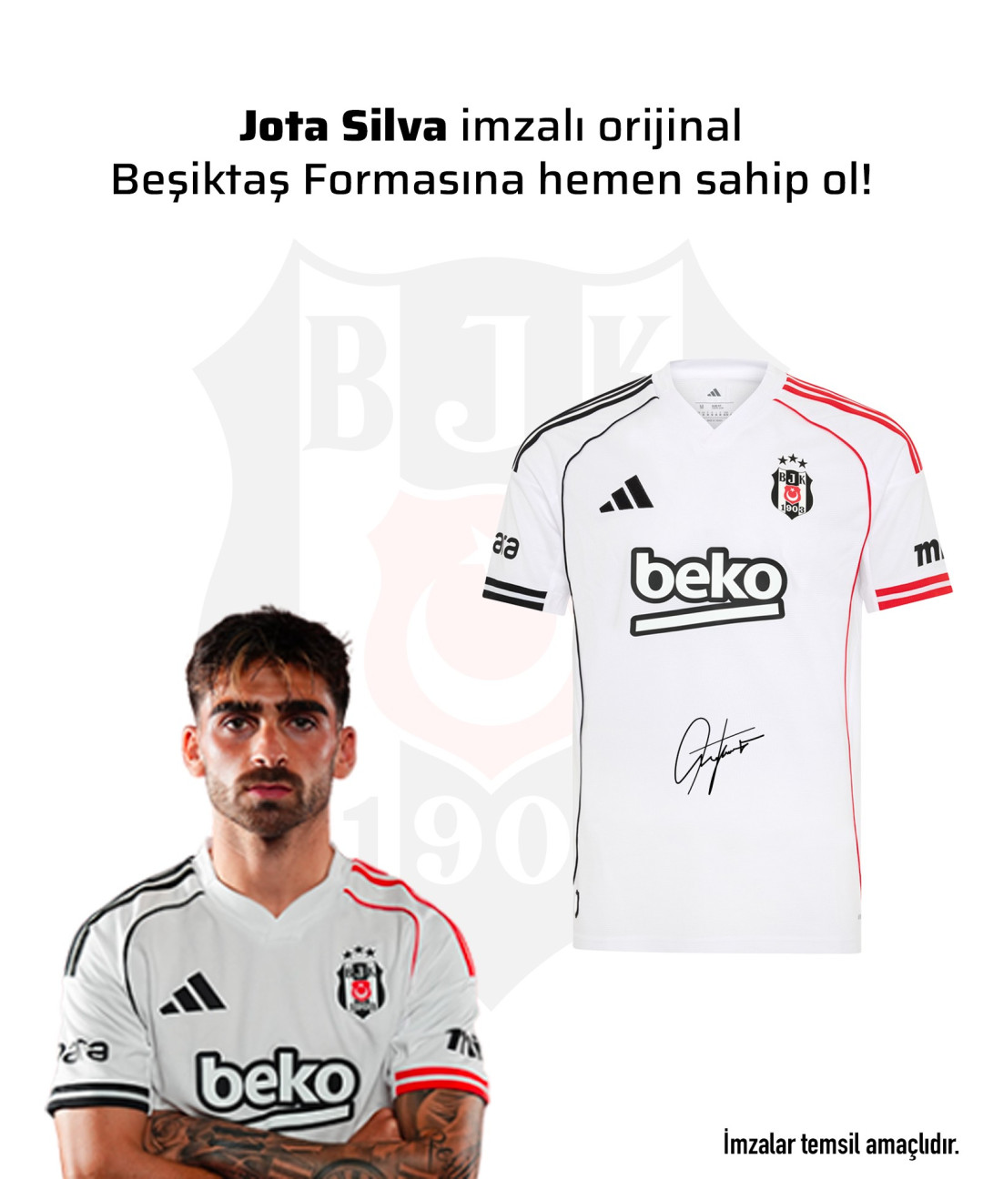 Jota Silva Islak İmzalı Forması 25-26 Sezon Jota Silva Islak İmzalı Forması 25-26 Sezon