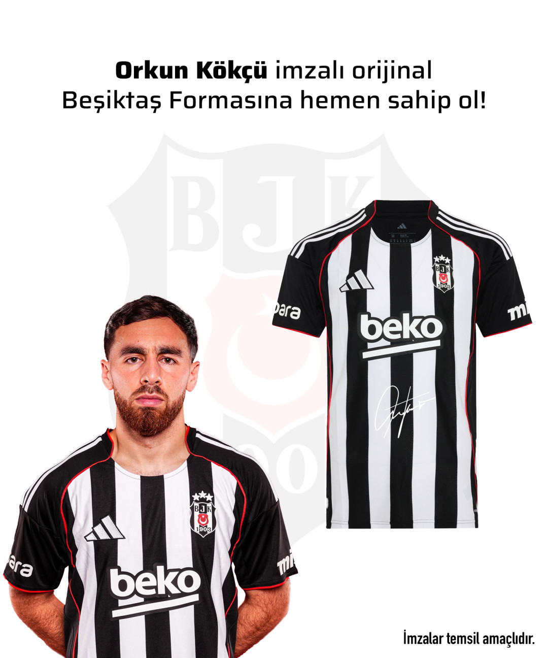 Orkun Kökçü Islak İmzalı Forması Orkun Kökçü Islak İmzalı Forması