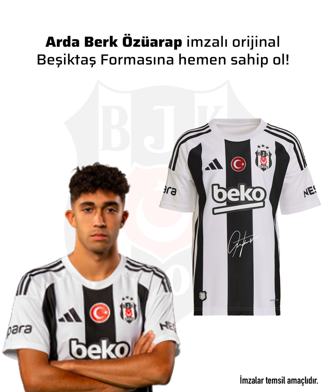 Arda Berk Özüarap Islak İmzalı Forması