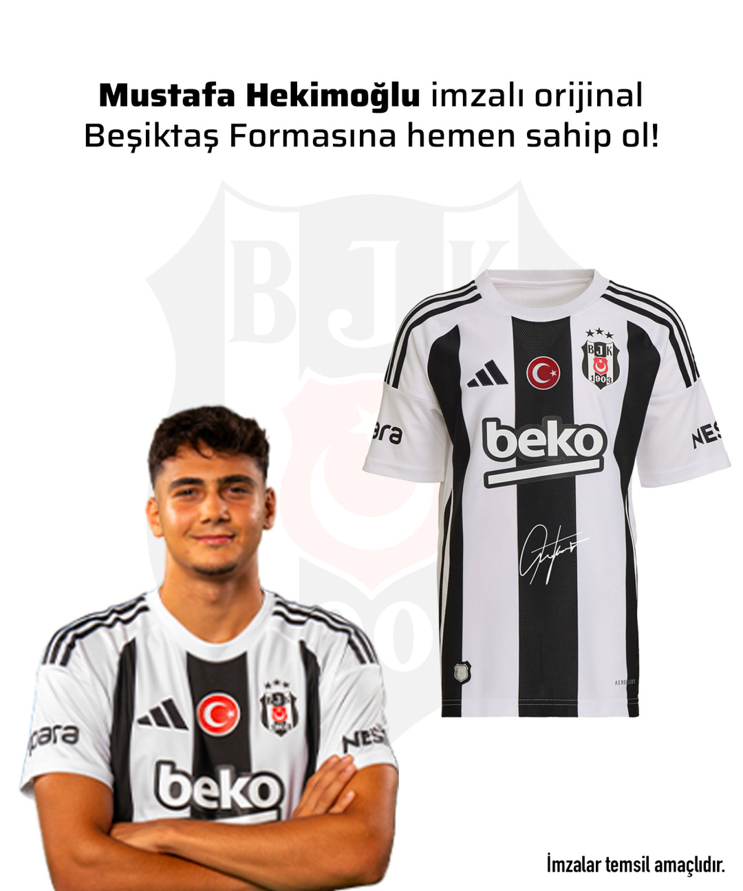 Mustafa Erhan Hekimoğlu Islak İmzalı Forması