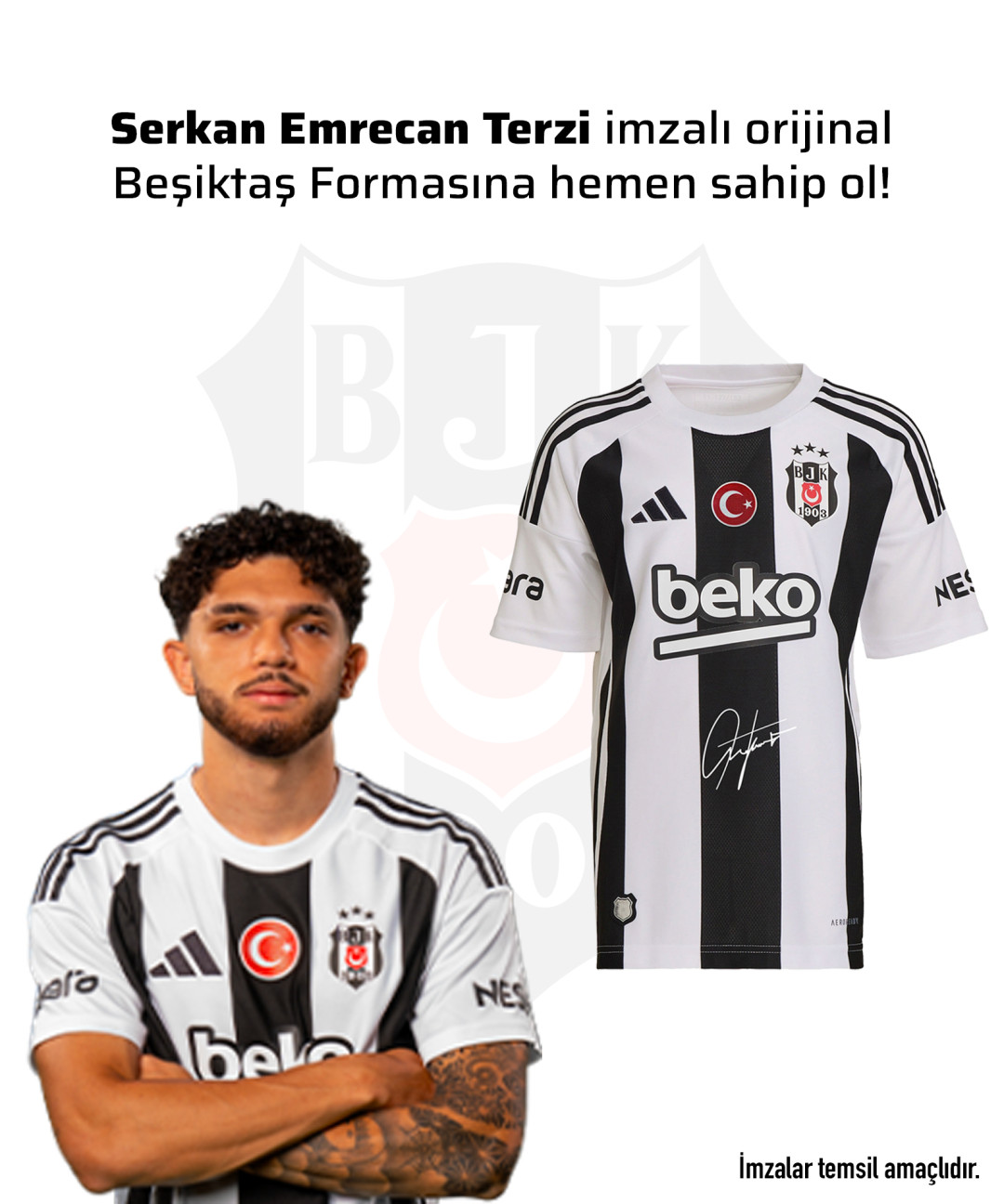 Serkan Emrecan Terzi Islak İmzalı Forması