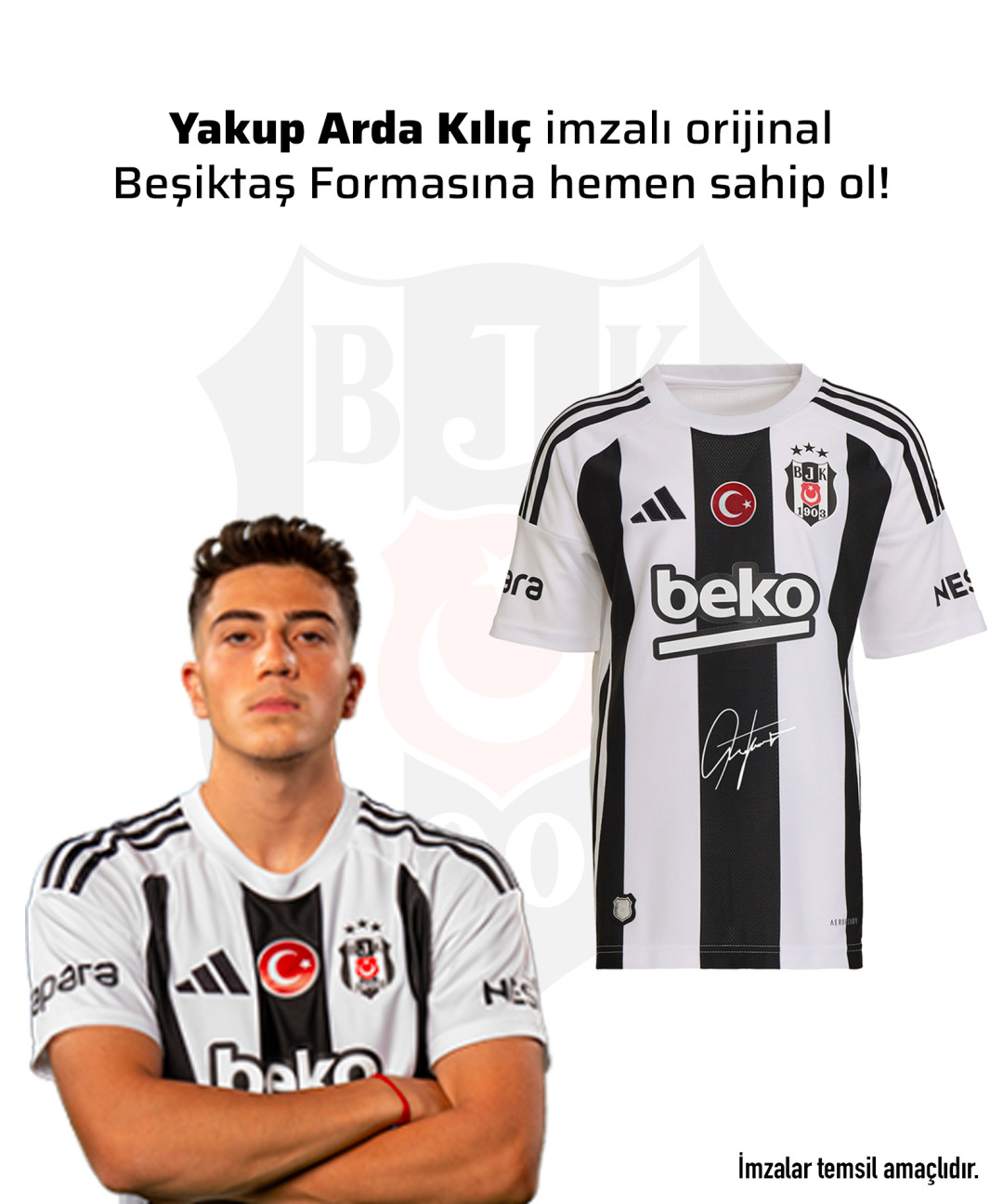 Yakup Arda Kılıç Islak İmzalı Forması